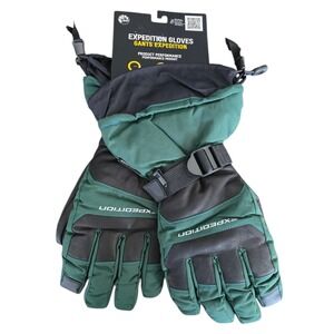 BRP Ski-Doo Expedition Gloves Unisex XS Green Black Waterproof Winter 446337 NEW